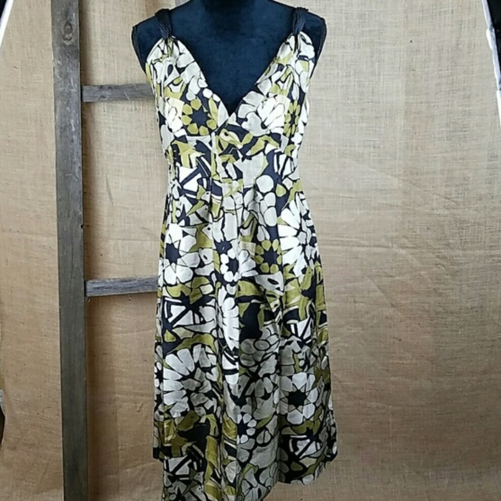 Jigsaw women 8 dress ethnic print sleeveless